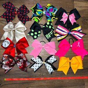 Brand new but flawed! Cheerleading bow bundle!